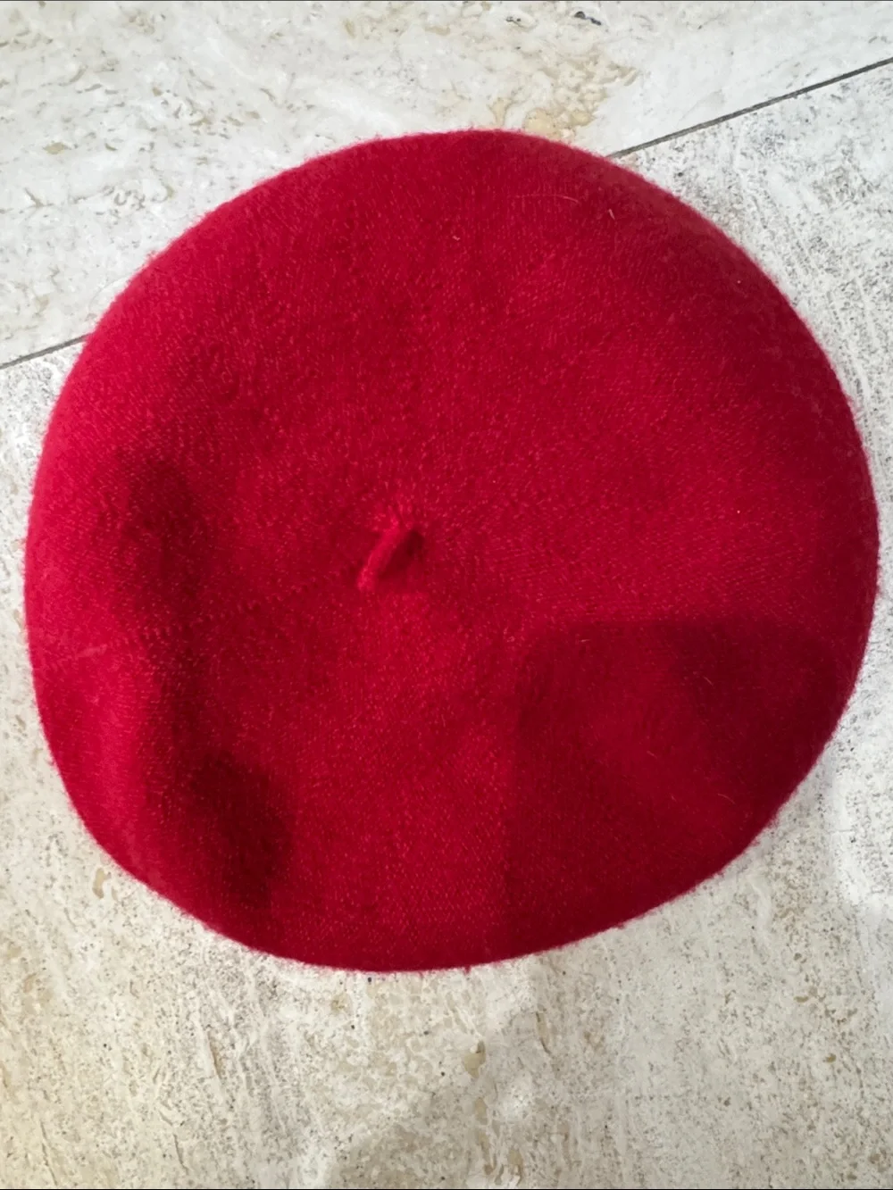 Red Wool Beret - Unbranded